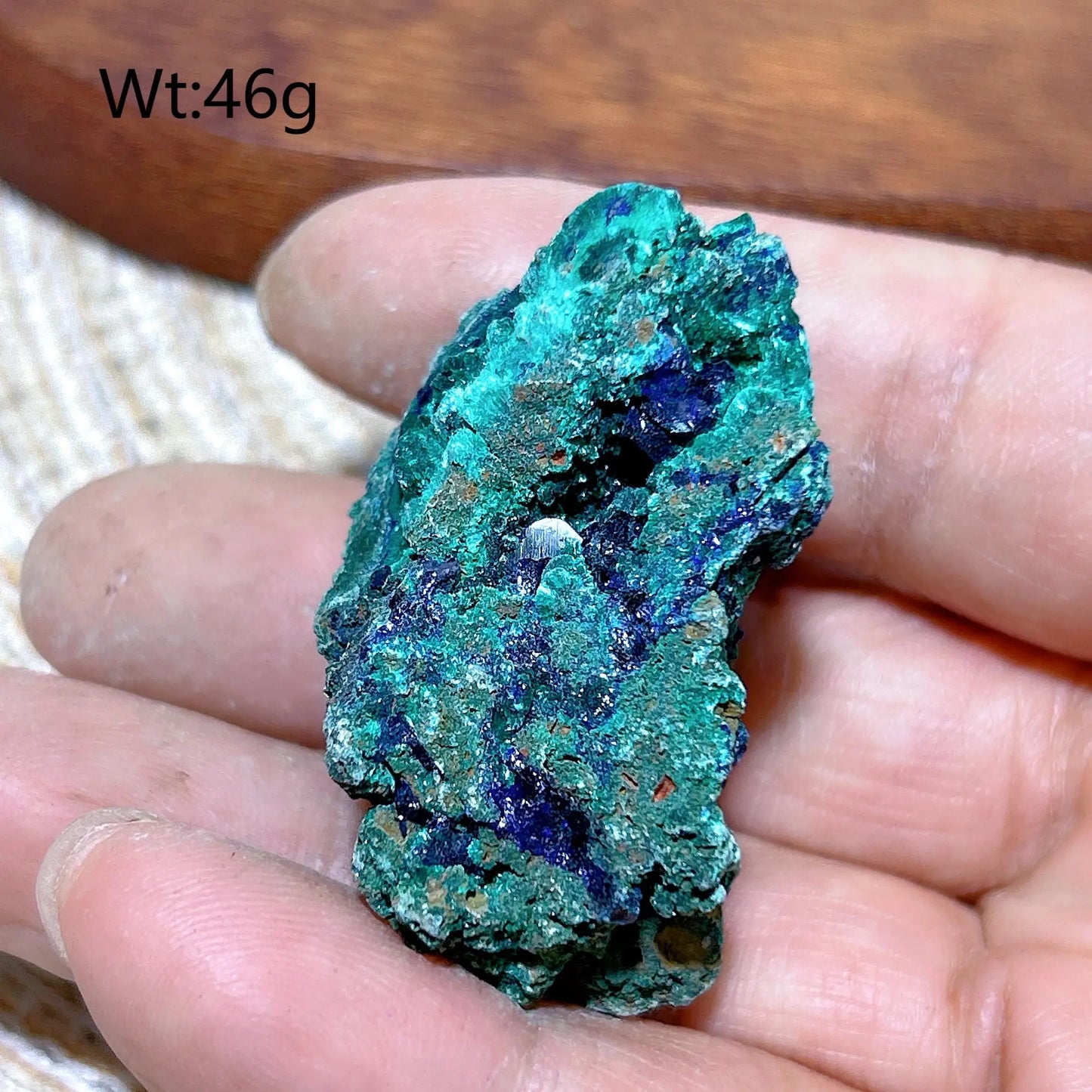 HQ Natural Chrysocolla With Azurite Specimen Medium