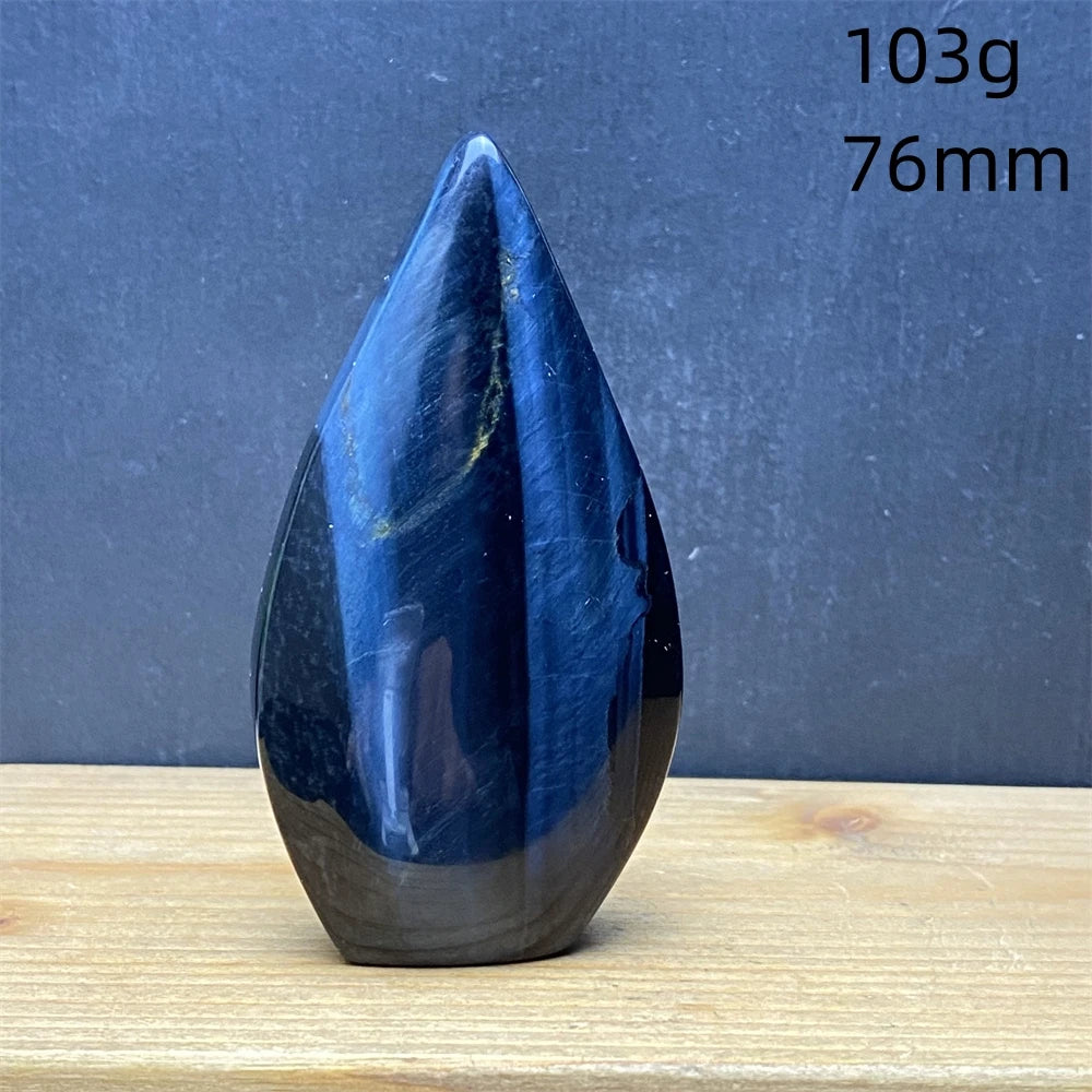 Natural Golden Blue Tigers Eye Torch