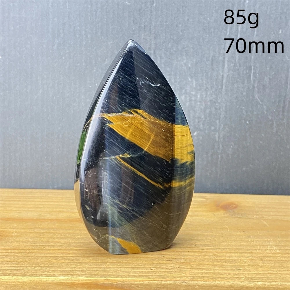 Natural Golden Blue Tigers Eye Torch