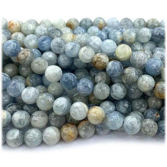 AAA Natural Celestite Round Bead Strand