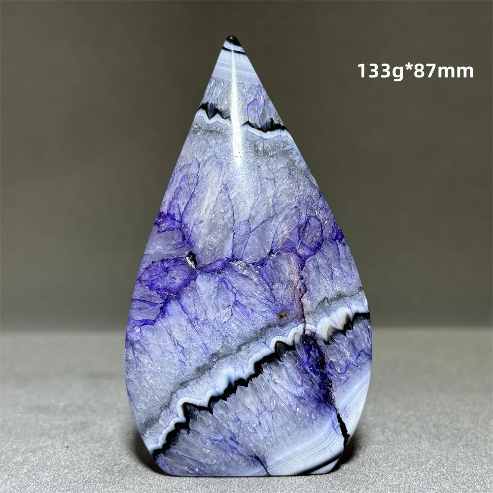 Enhanced Purple Agate Free Form Torch