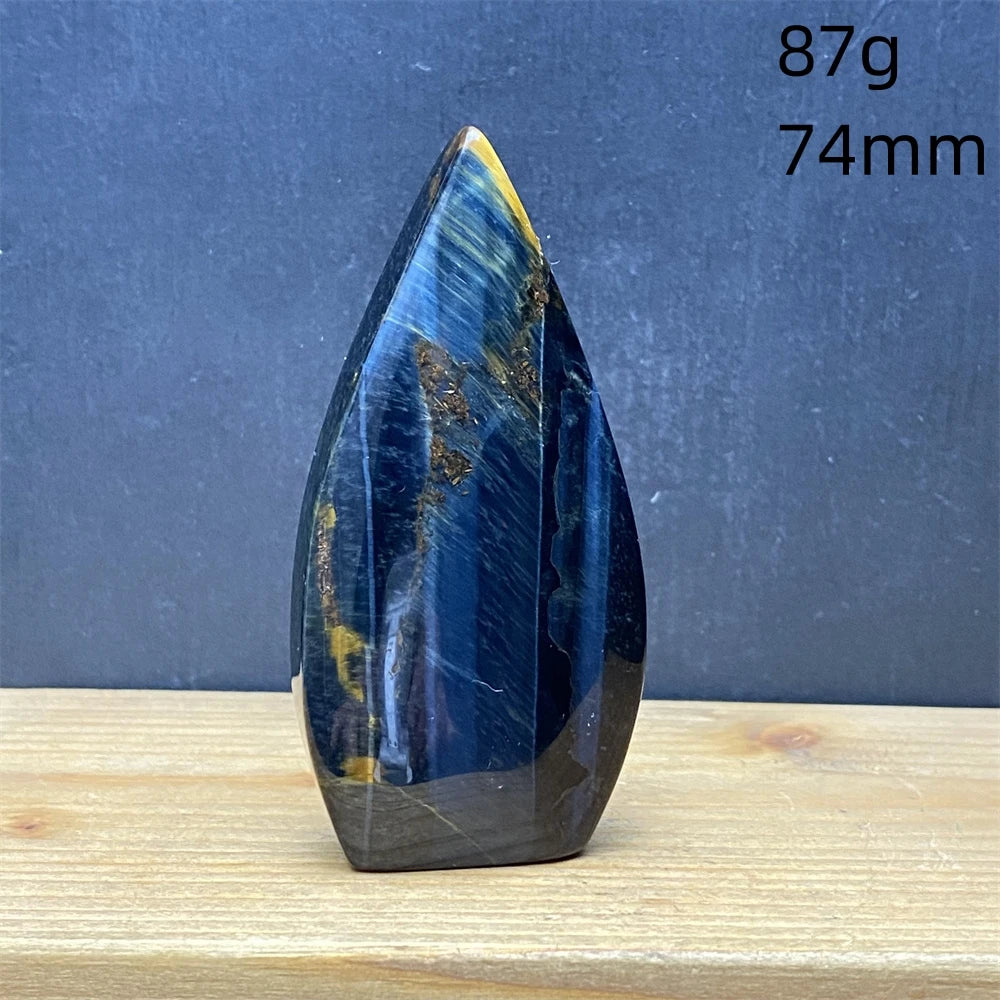 Natural Golden Blue Tigers Eye Torch