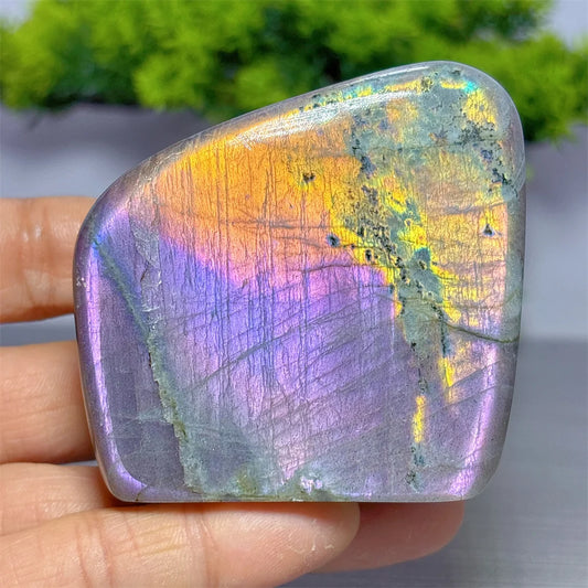 Natural Purple Flash Labradorite Free Form