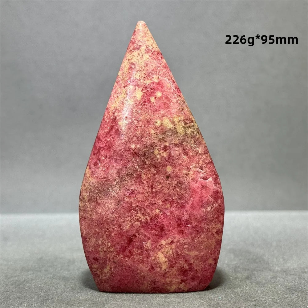 Natural Red Rhodochrosite Free-Form Torch