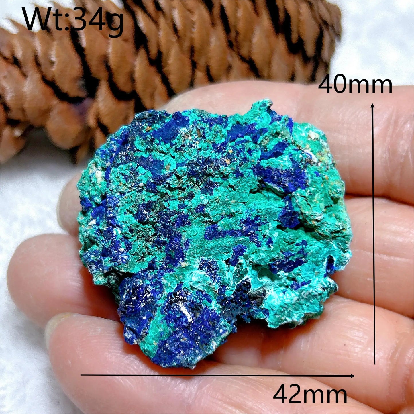 HQ Natural Chrysocolla With Azurite Specimen Medium