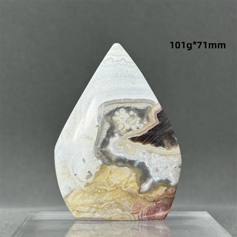 Natural Mexican Crazy Lace Agate Freeform Torch