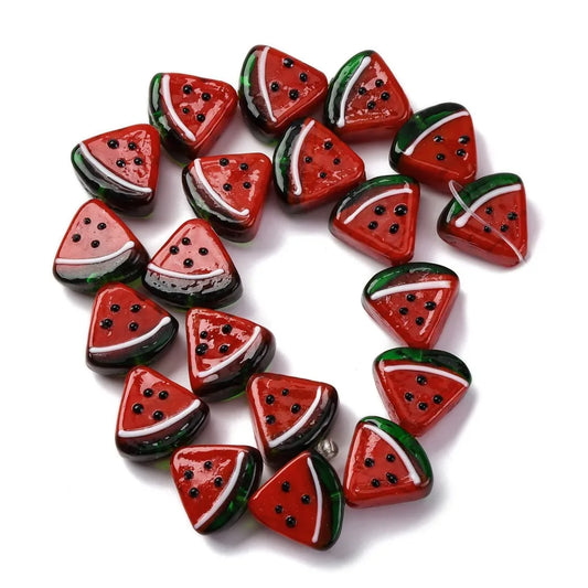 10Pcs Assorted Fruit Handmade Lampwork Beads