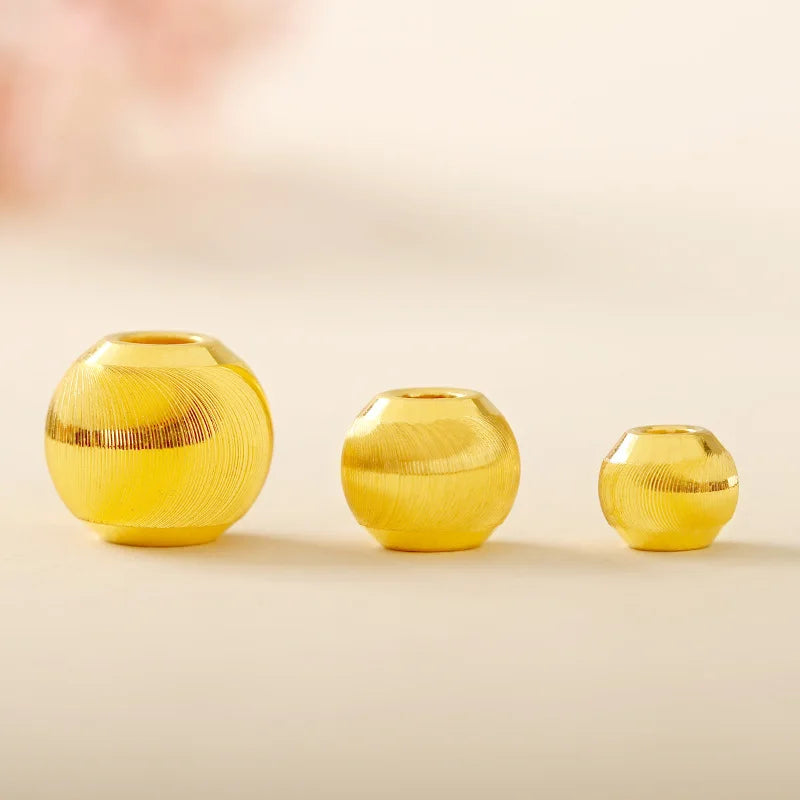 24k 999 Pure Gold Cat Eye Bead