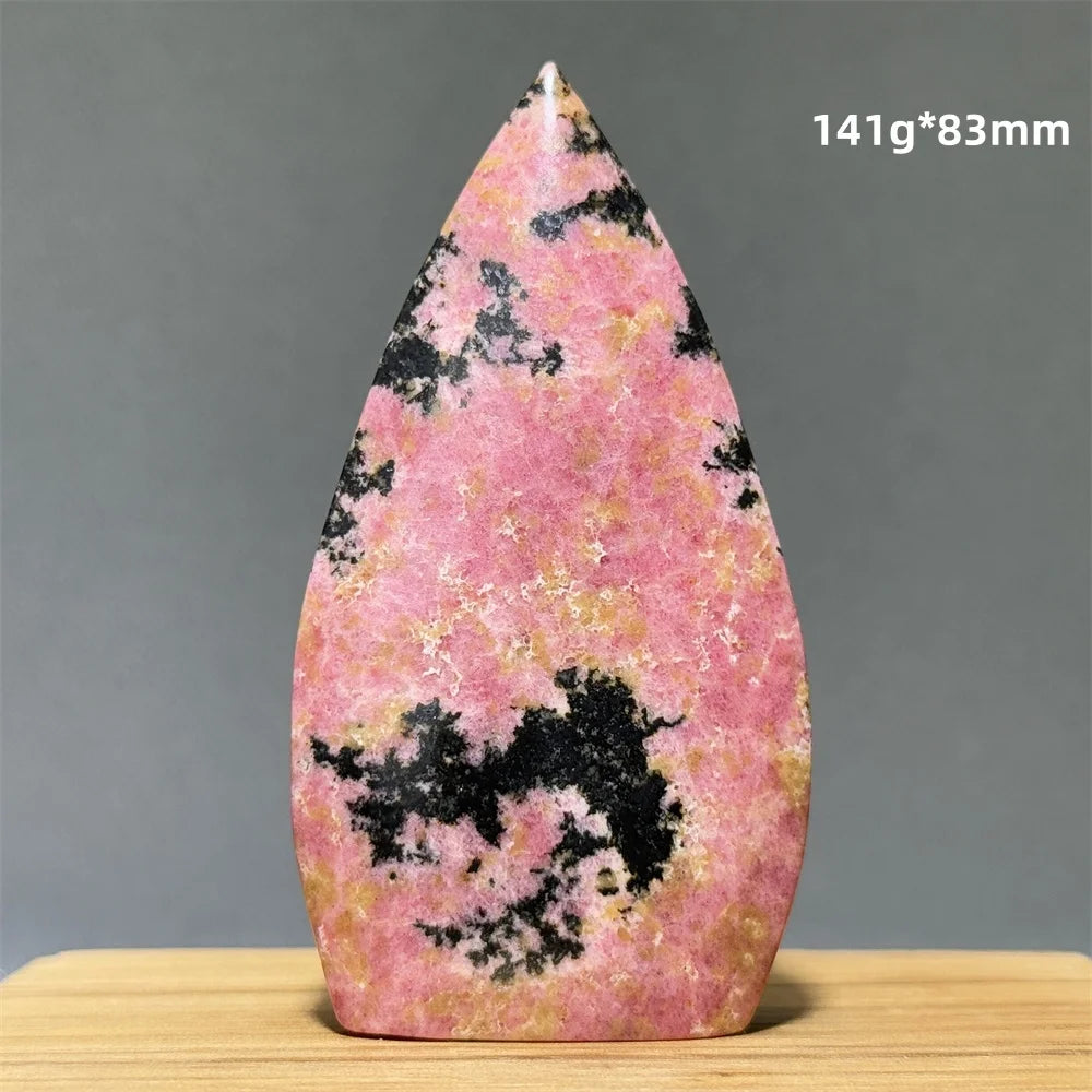 Natural Red Rhodochrosite Free-Form Torch
