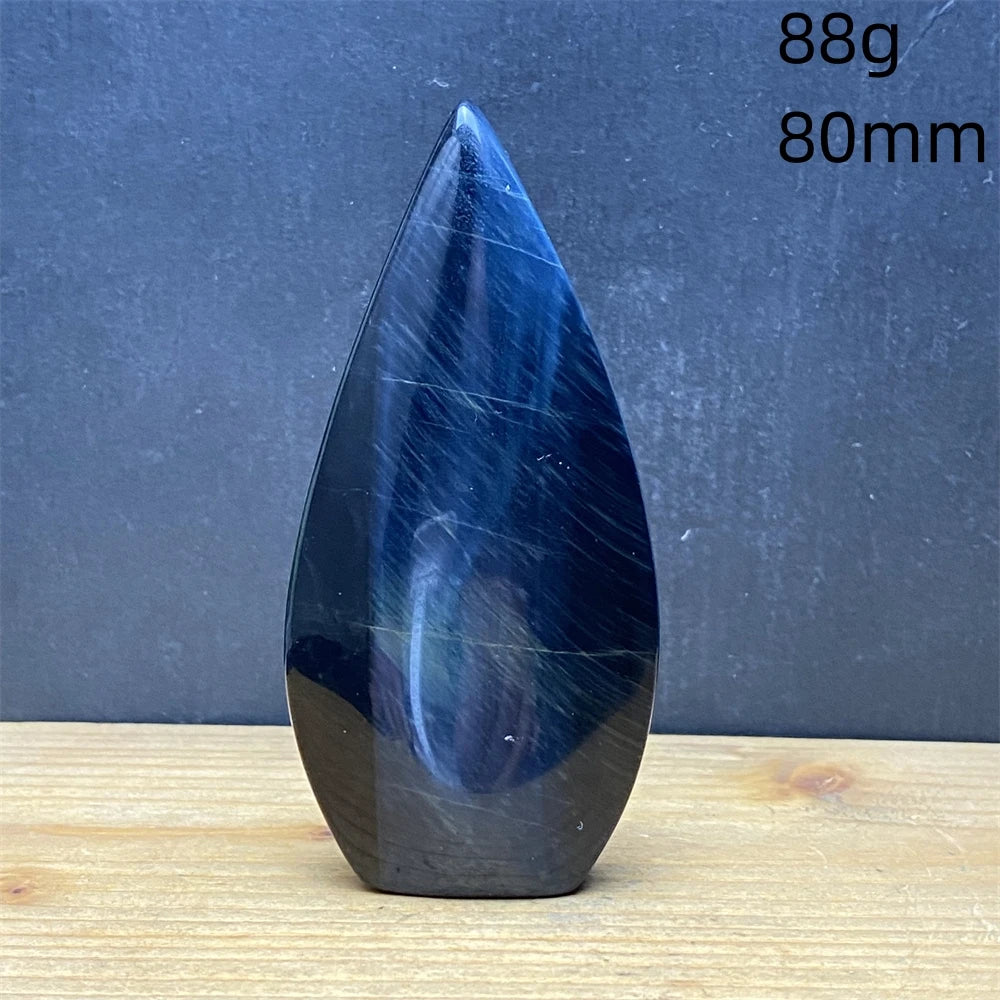 Natural Golden Blue Tigers Eye Torch