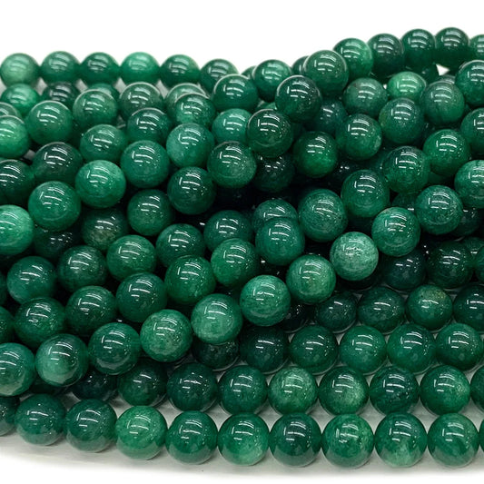 Natural Green Chlorite Euchlorite Bead Strand