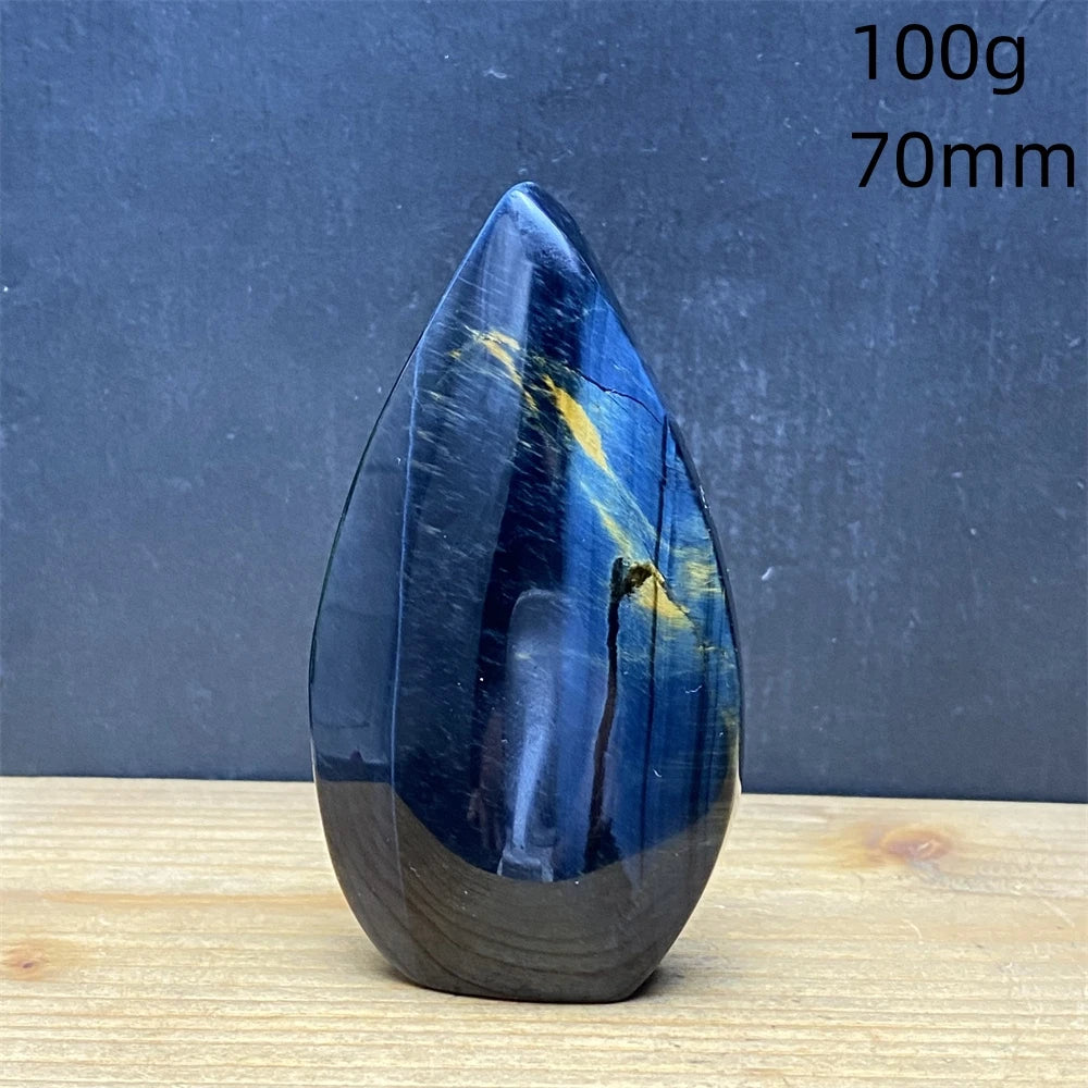 Natural Golden Blue Tigers Eye Torch