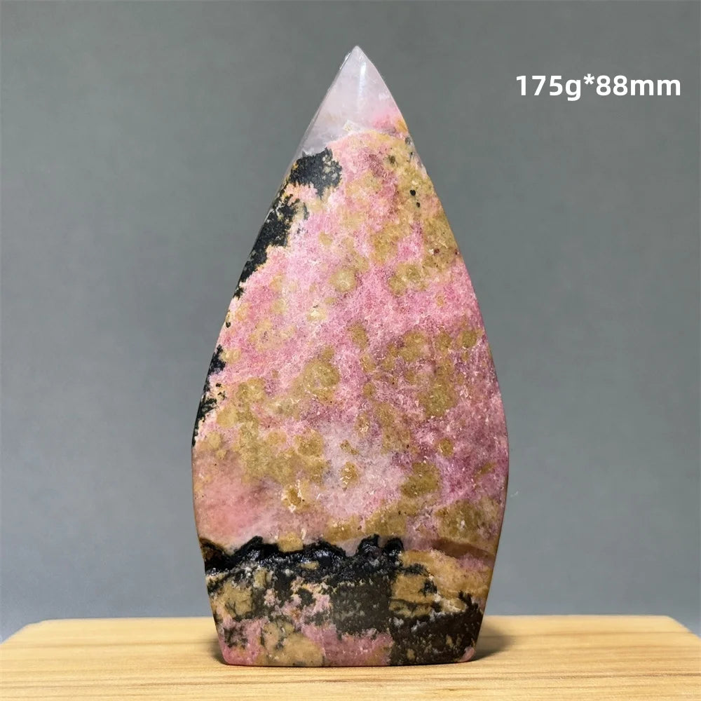 Natural Red Rhodochrosite Free-Form Torch