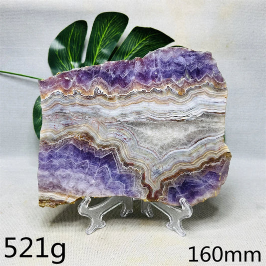 Natural Amethyst Agate Slab Specimen