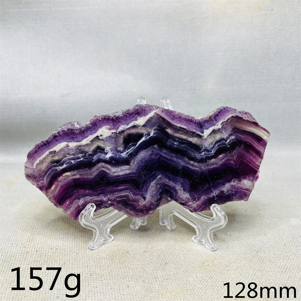 Natural Lightning Rainbow Fluorite Slab