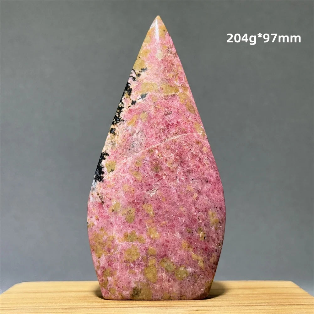 Natural Red Rhodochrosite Free-Form Torch
