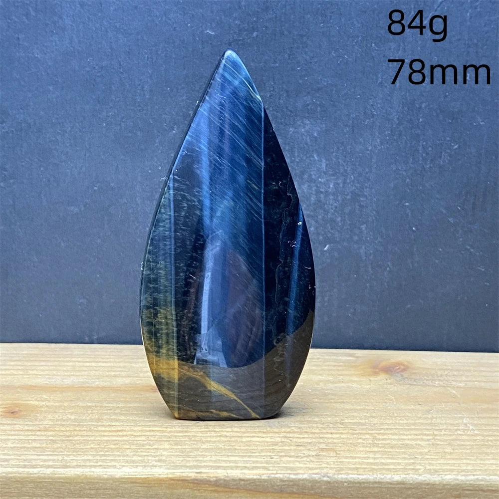Natural Golden Blue Tigers Eye Torch