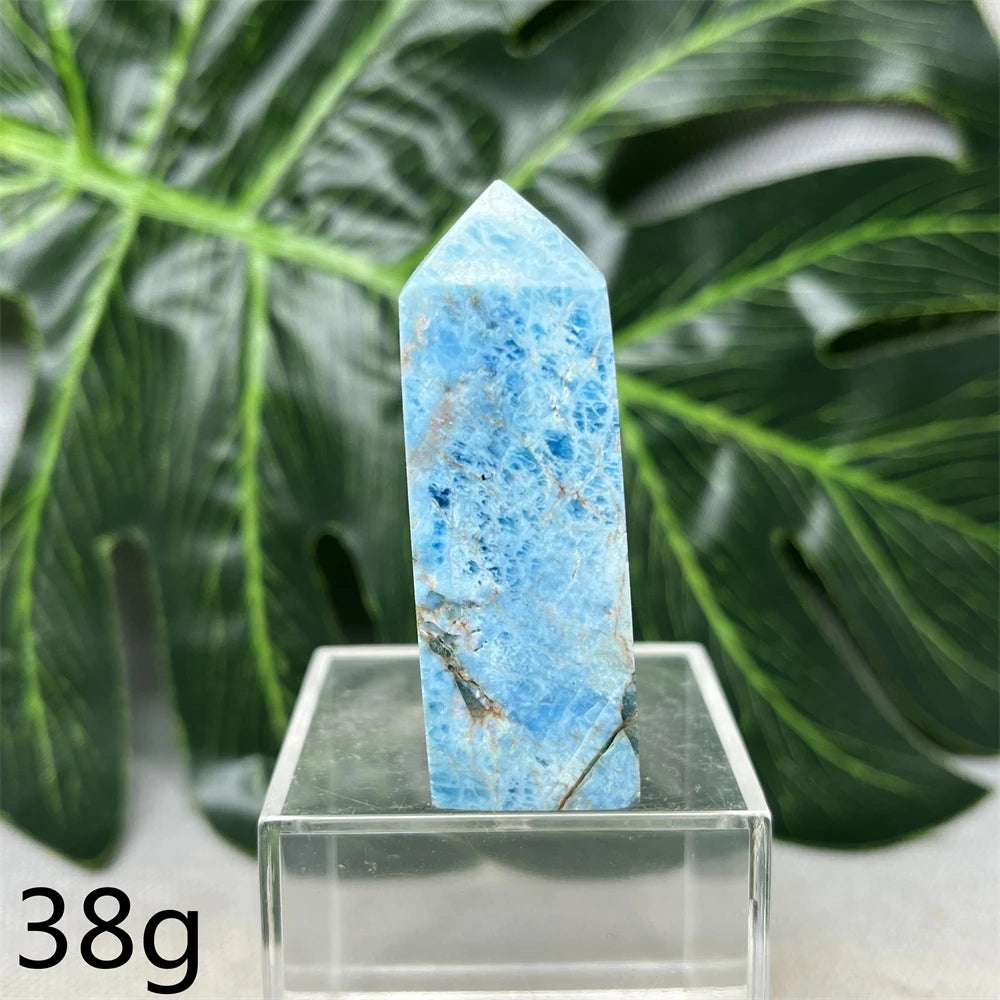 Natural Dominican Larimar Tower