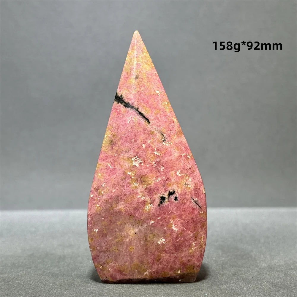 Natural Red Rhodochrosite Free-Form Torch
