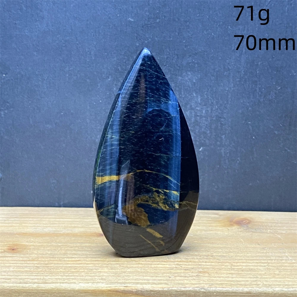Natural Golden Blue Tigers Eye Torch