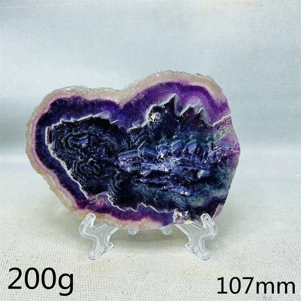Natural Lightning Rainbow Fluorite Slab