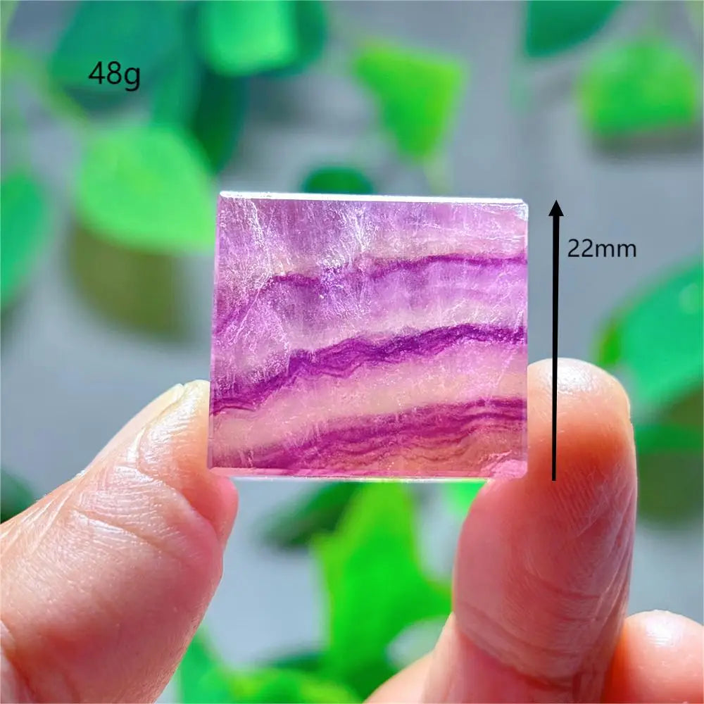 Natural Banded Candy Fluorite Cubes