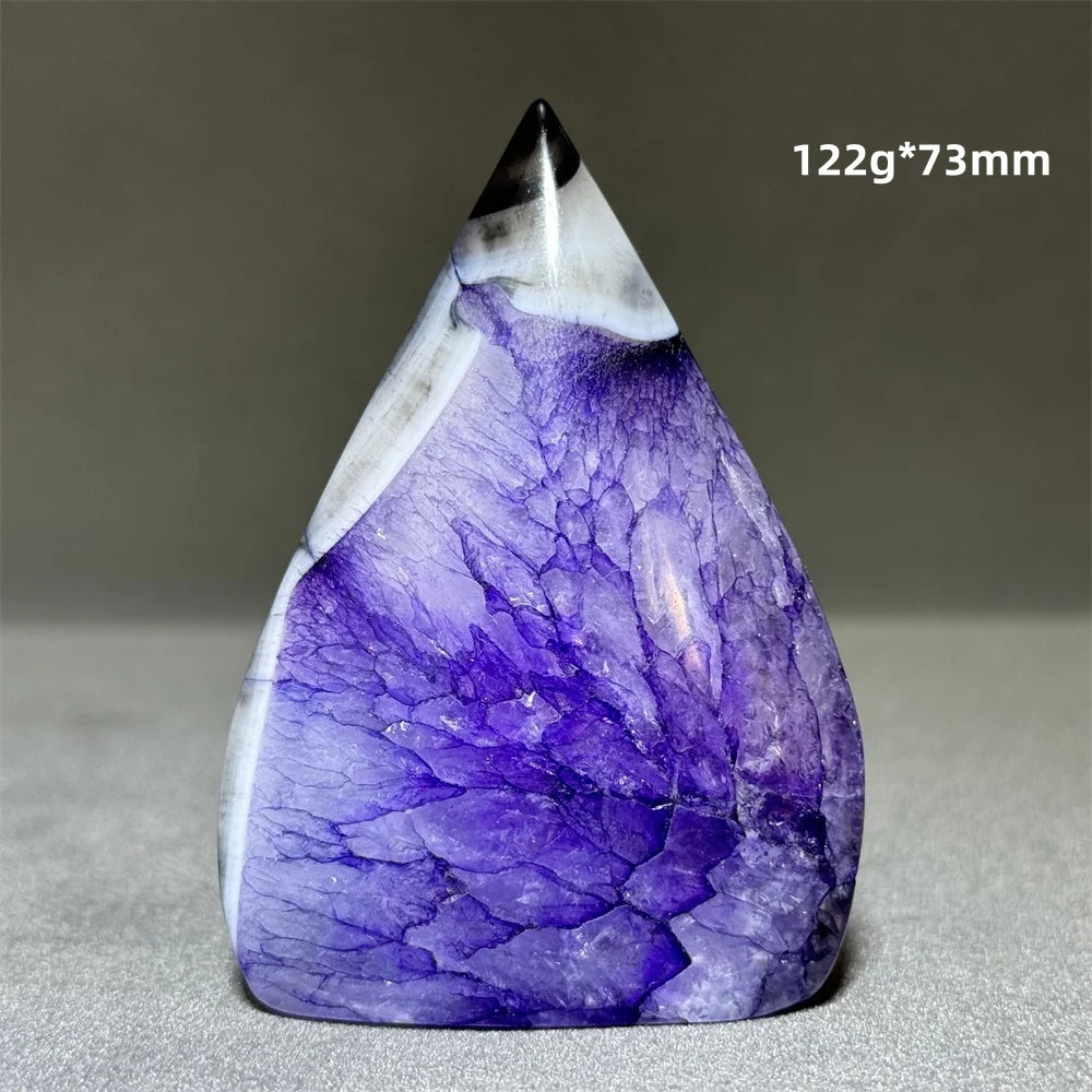 Enhanced Purple Agate Free Form Torch