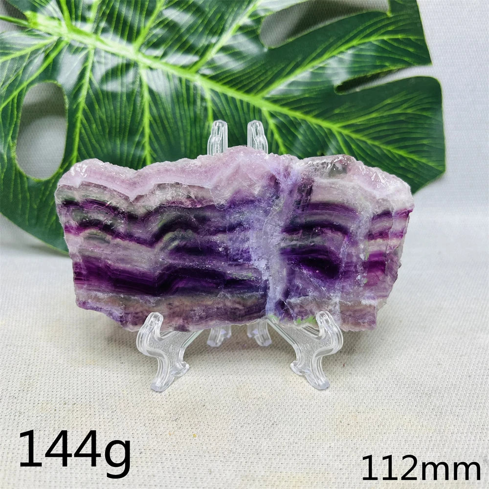 Natural Lightning Rainbow Fluorite Slab