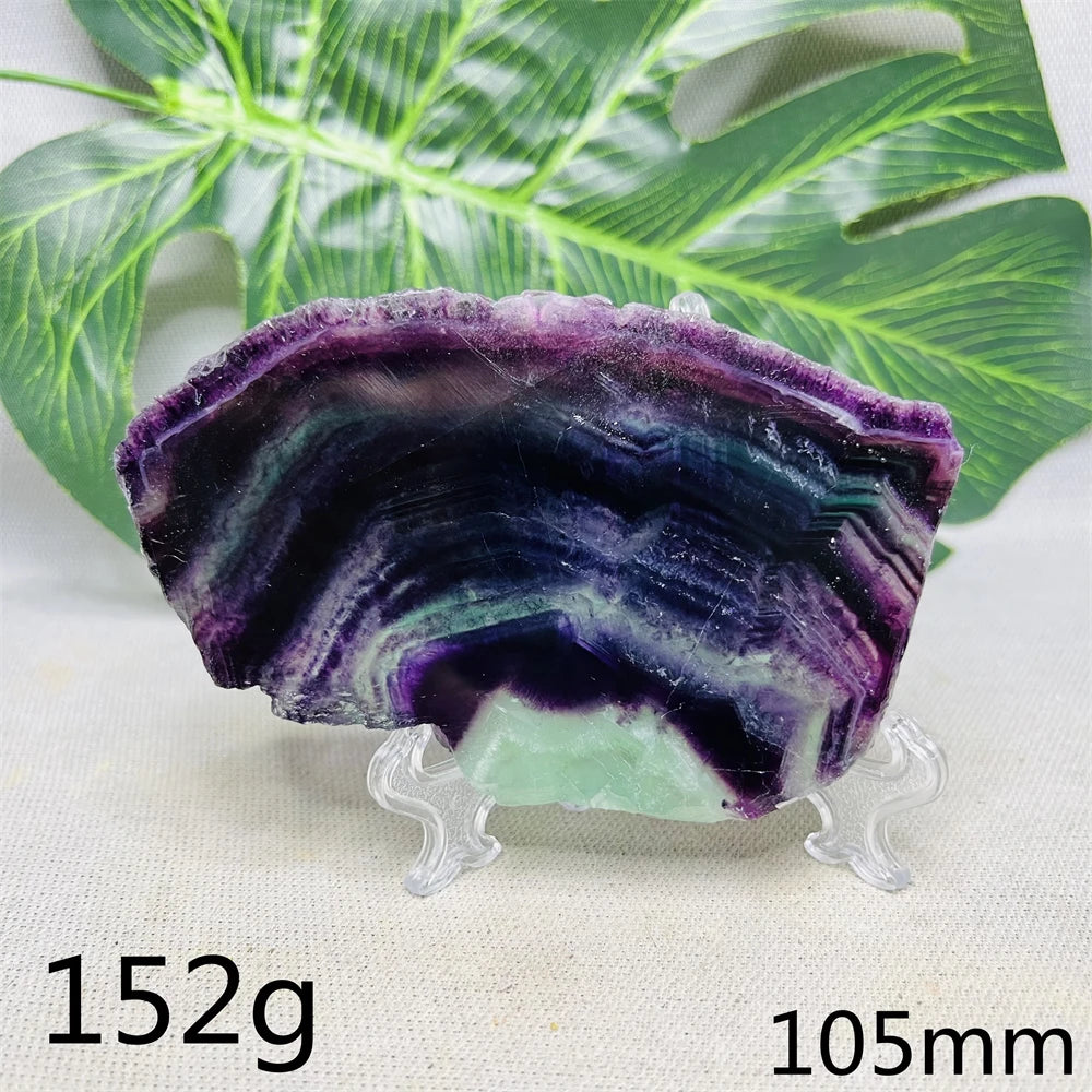 Natural Lightning Rainbow Fluorite Slab
