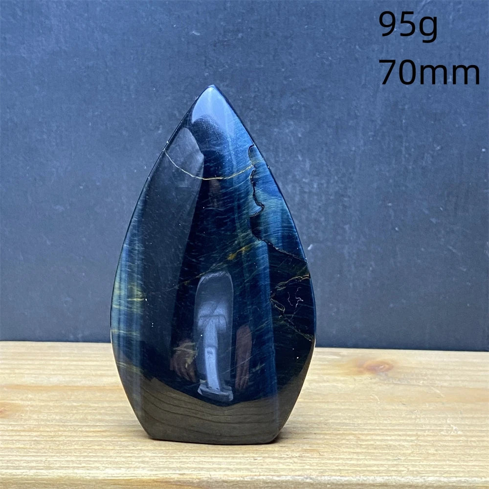 Natural Golden Blue Tigers Eye Torch