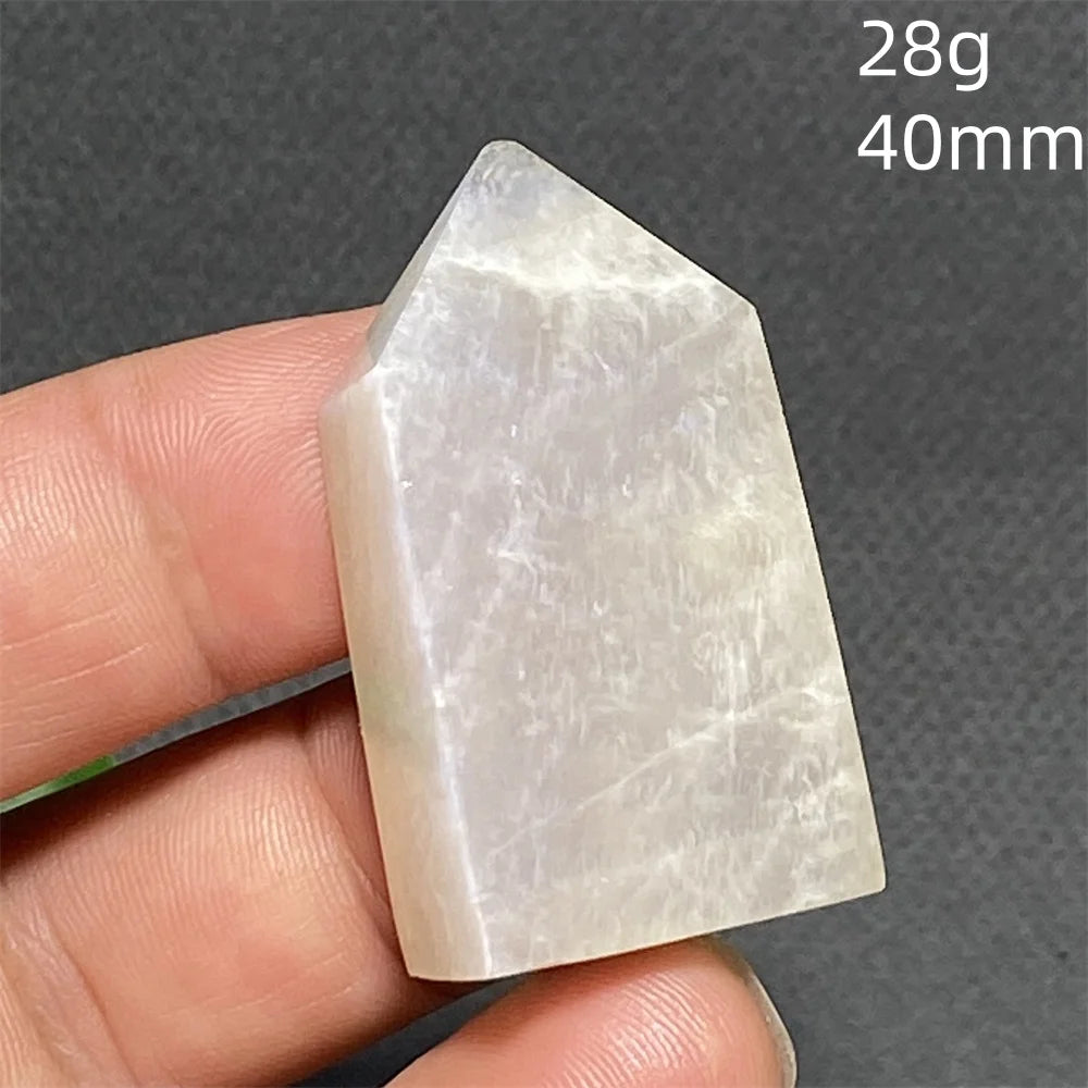 AAA Natural High Quality Blue Moonstone Tower