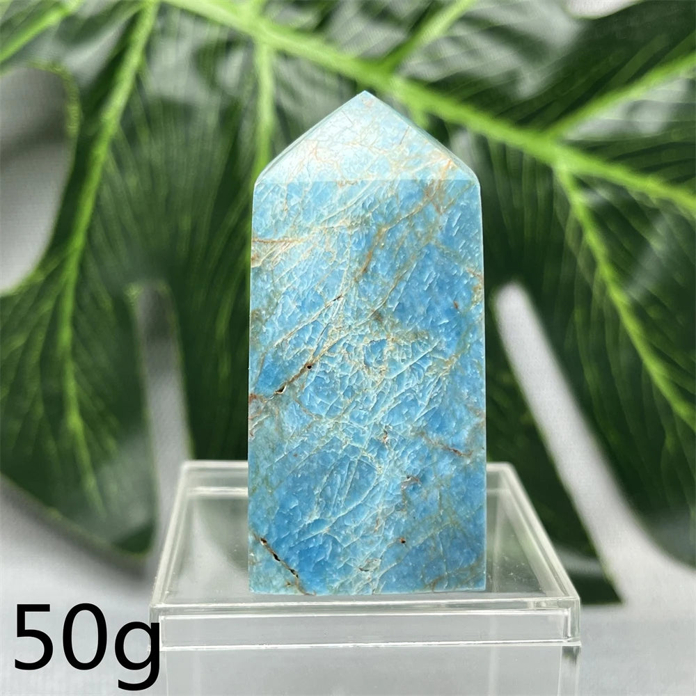 Natural Dominican Larimar Tower