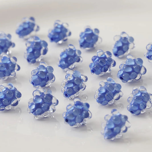 1pcs Artisan Handmade Glaze Glass Small Water Drop Grape Beads