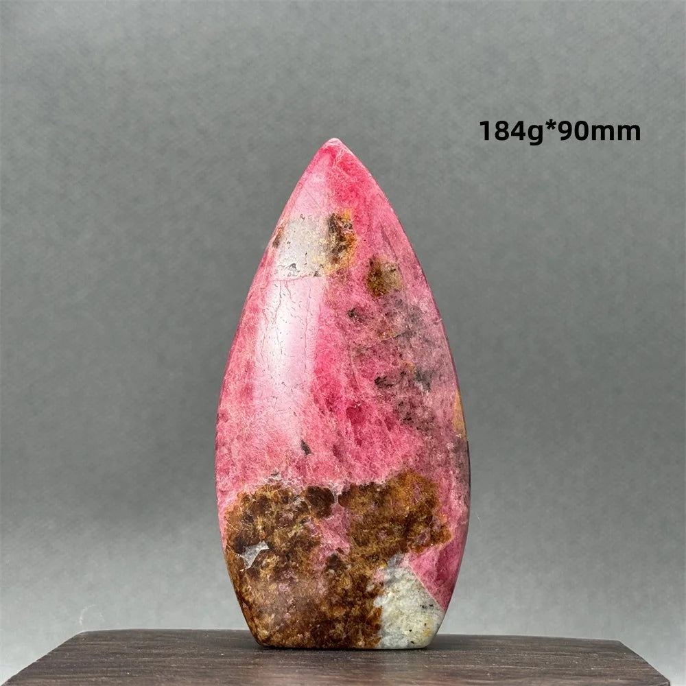 Natural Red Rhodochrosite Free-Form Torch