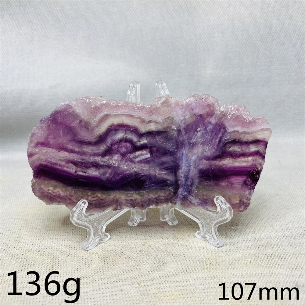 Natural Lightning Rainbow Fluorite Slab