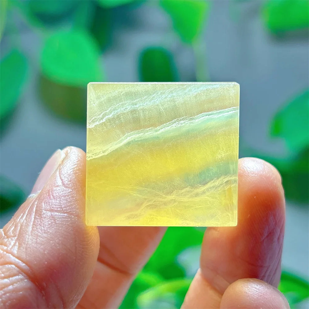 Natural Banded Candy Fluorite Cubes