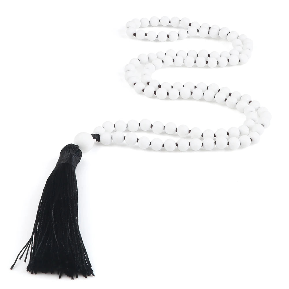 Collier Mala 108 perles de pierre
