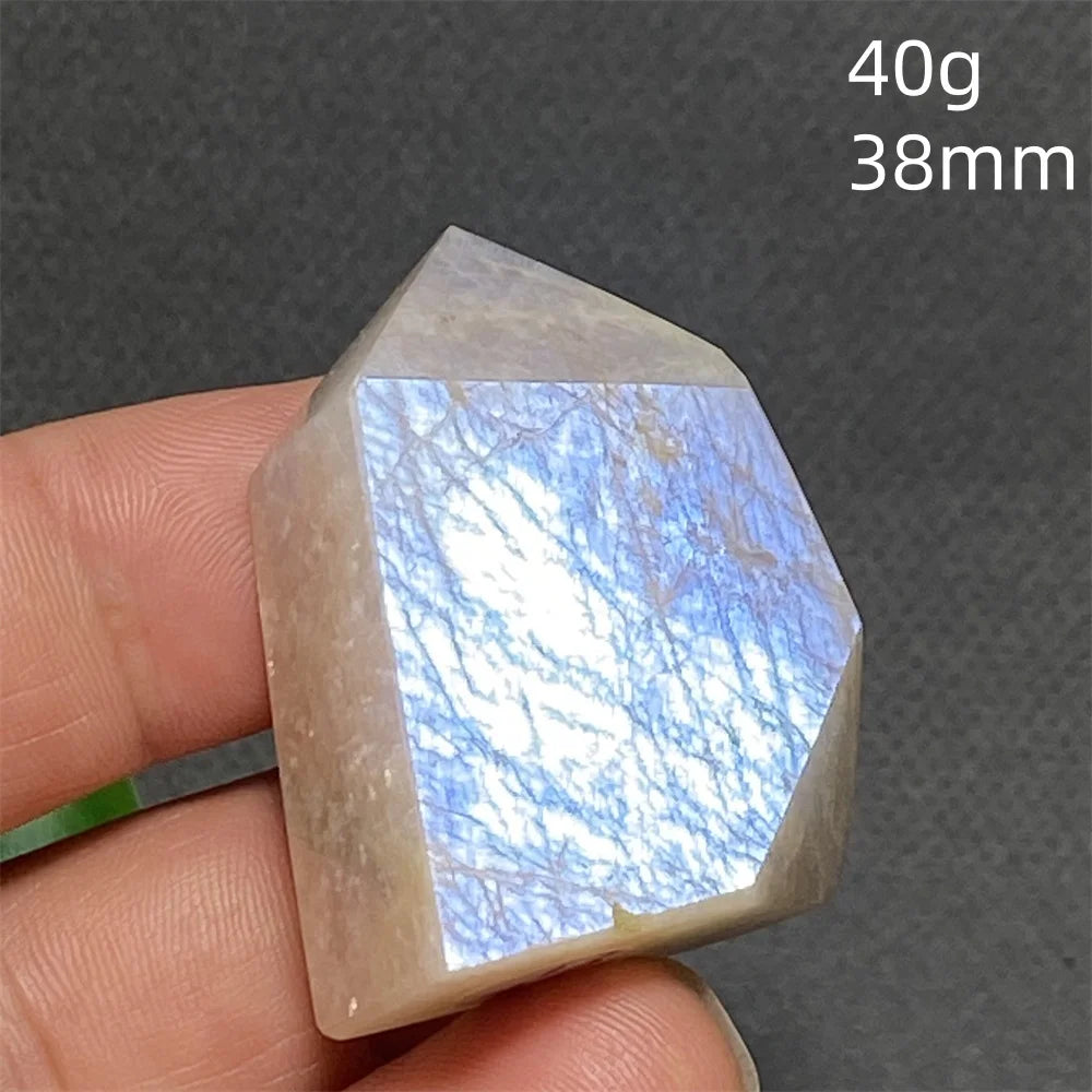 AAA Natural High Quality Blue Moonstone Tower