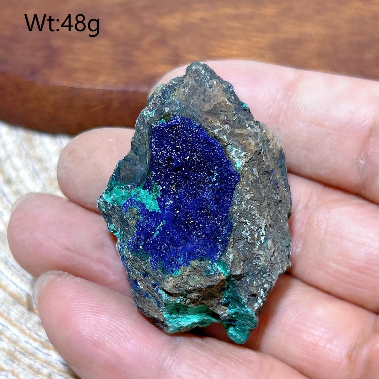 HQ Natural Chrysocolla With Azurite Specimen Medium