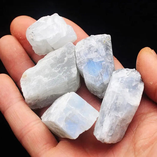 Natural Raw White Moonstone