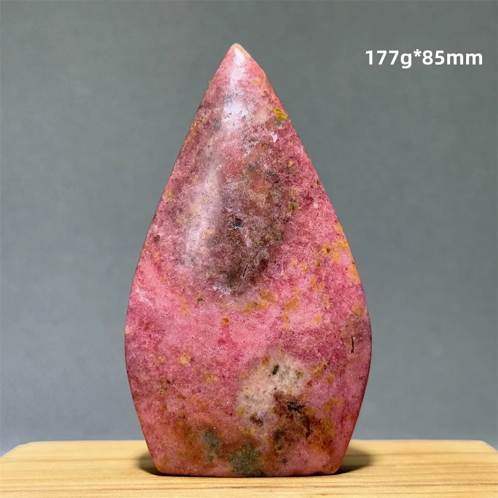 Natural Red Rhodochrosite Free-Form Torch