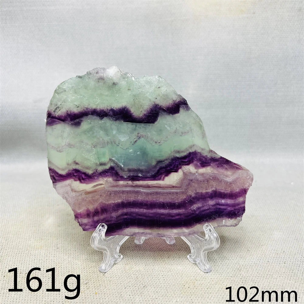 Natural Lightning Rainbow Fluorite Slab