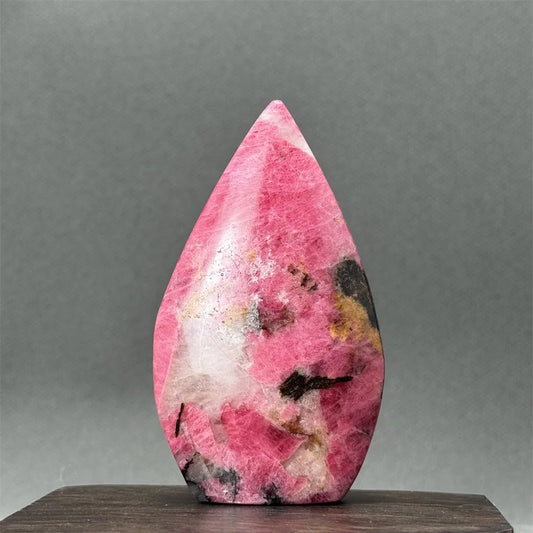 Natural Red Rhodochrosite Free-Form Torch
