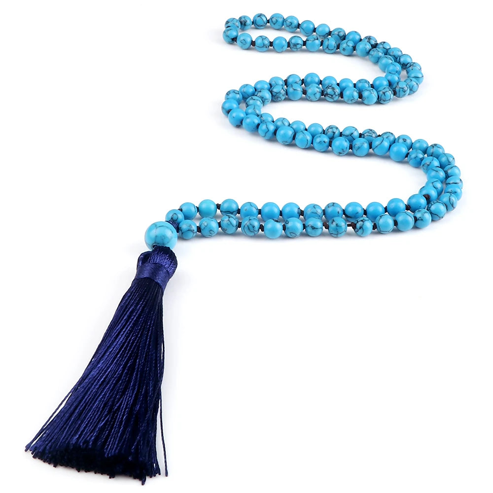 Collier Mala 108 perles de pierre