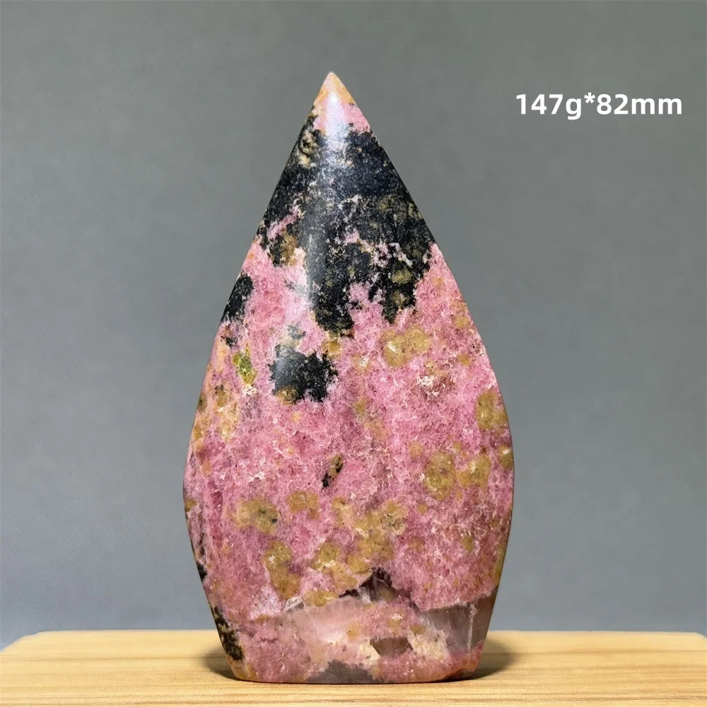 Natural Red Rhodochrosite Free-Form Torch