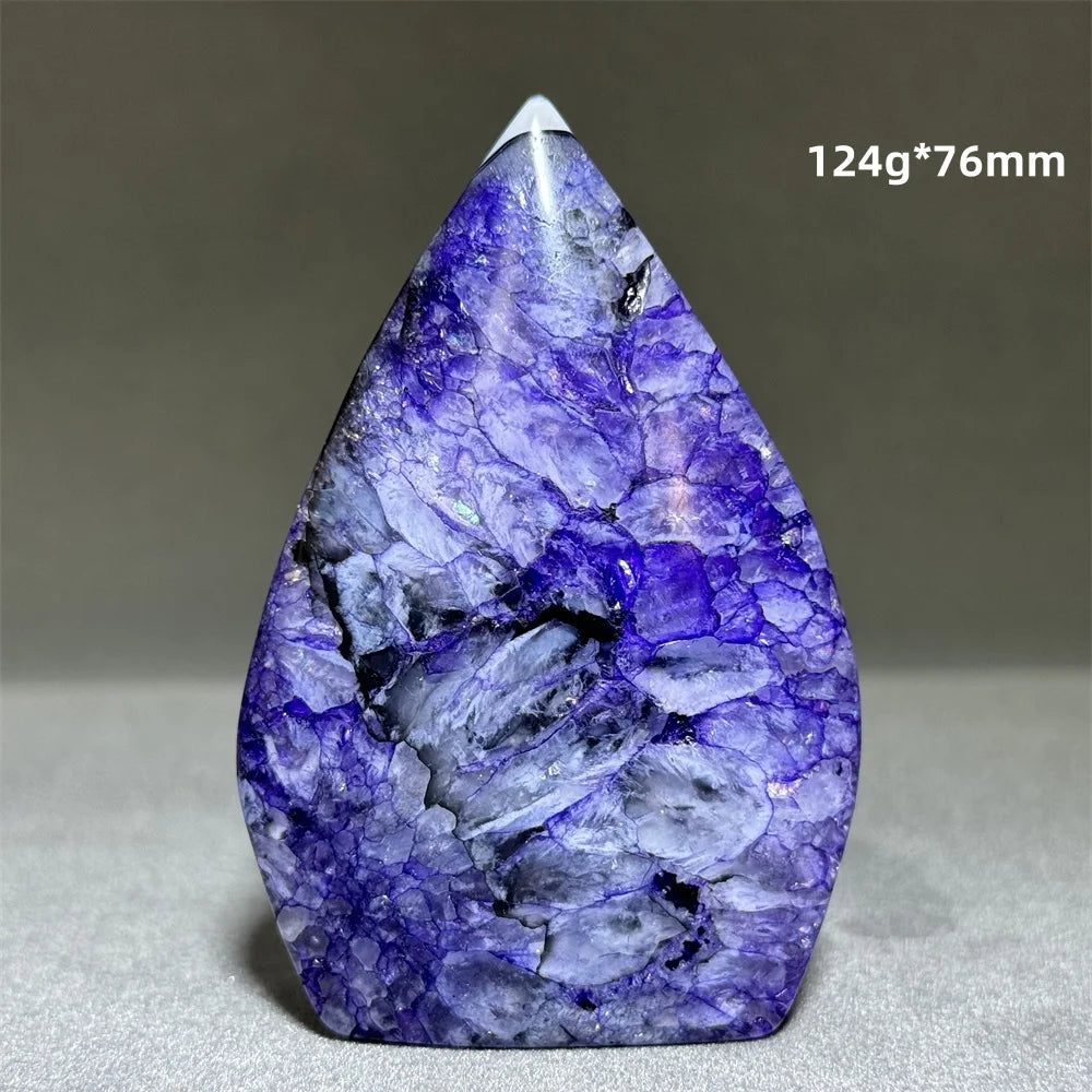 Enhanced Purple Agate Free Form Torch