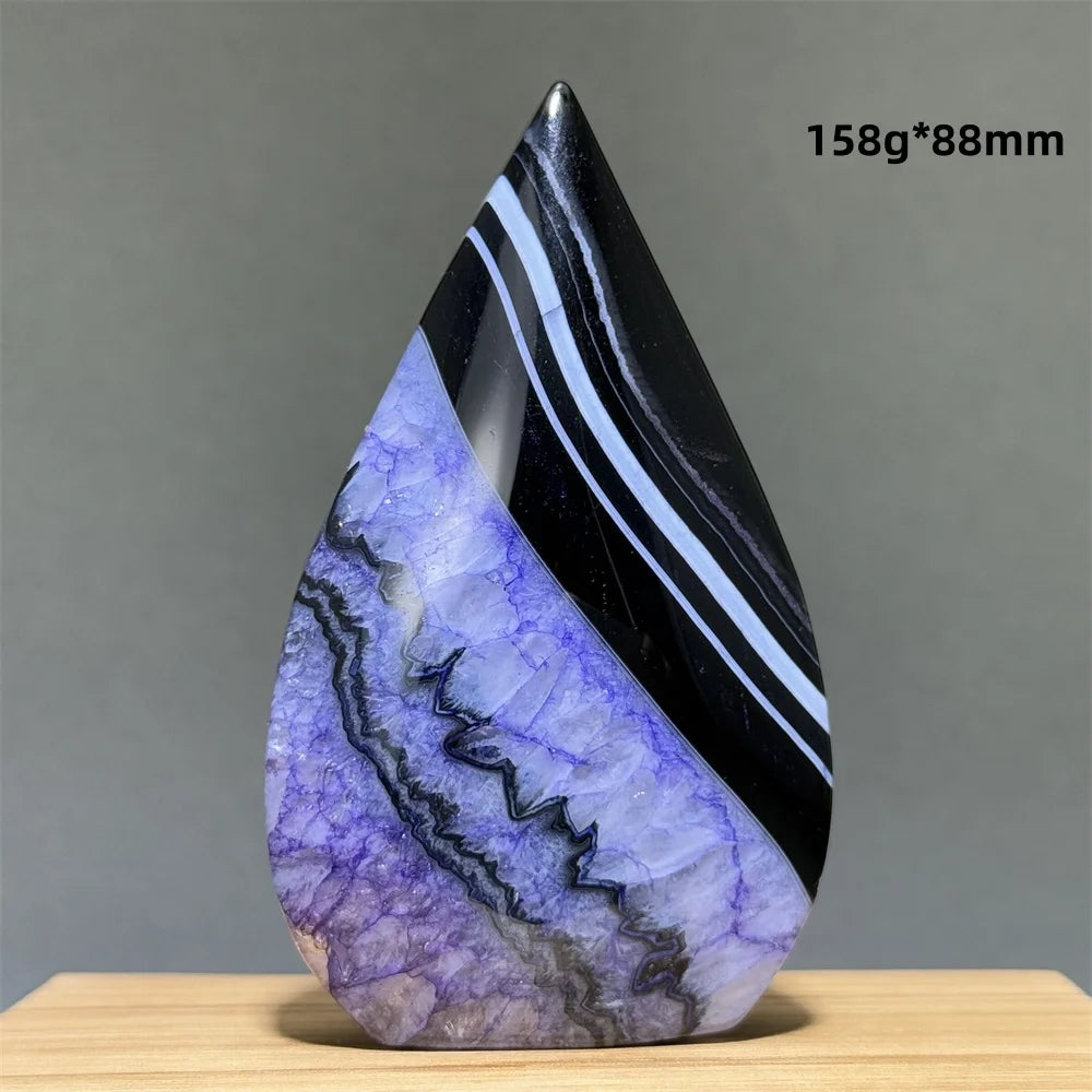 Enhanced Purple Agate Free Form Torch
