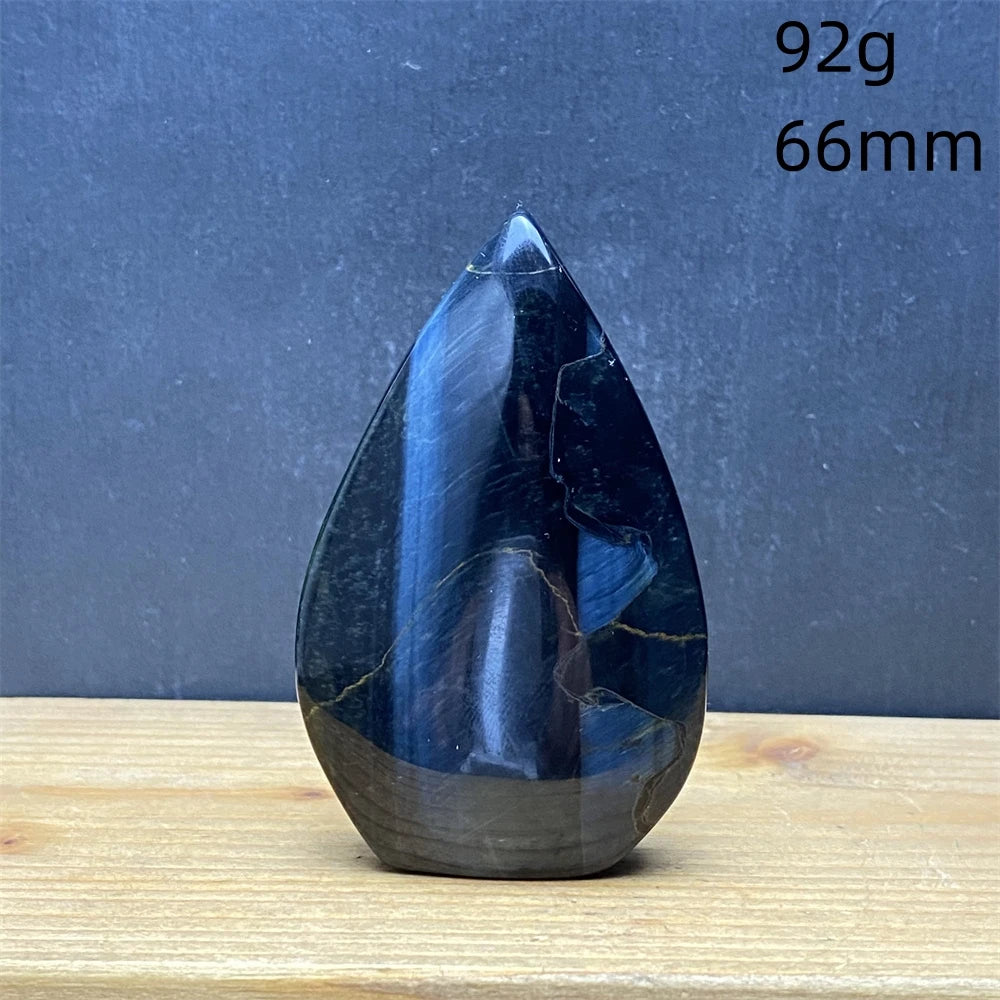 Natural Golden Blue Tigers Eye Torch