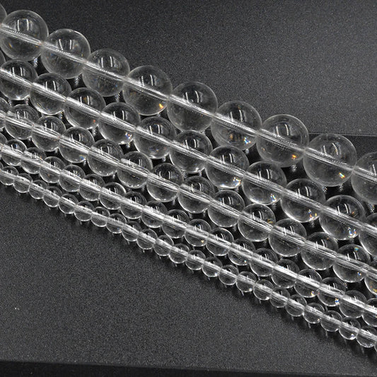 Natural Clear Quartz Bead Strand