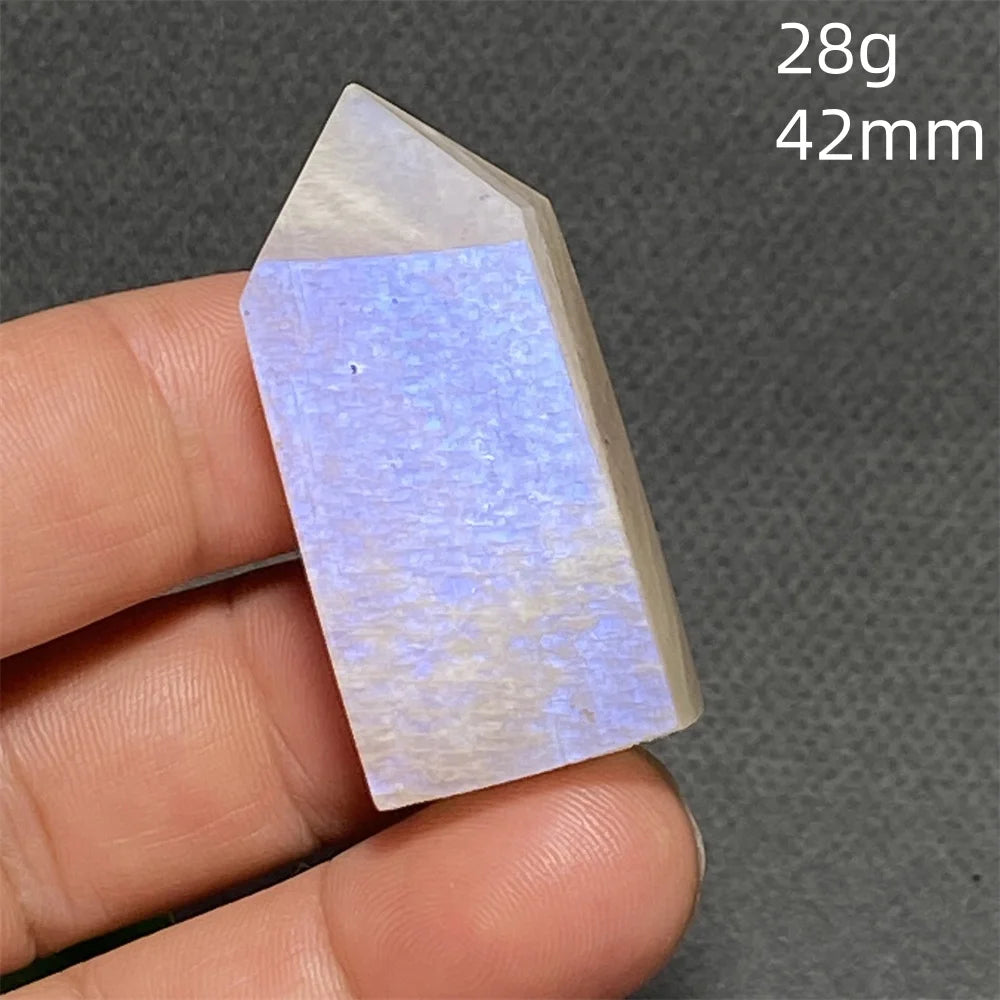 AAA Natural High Quality Blue Moonstone Tower